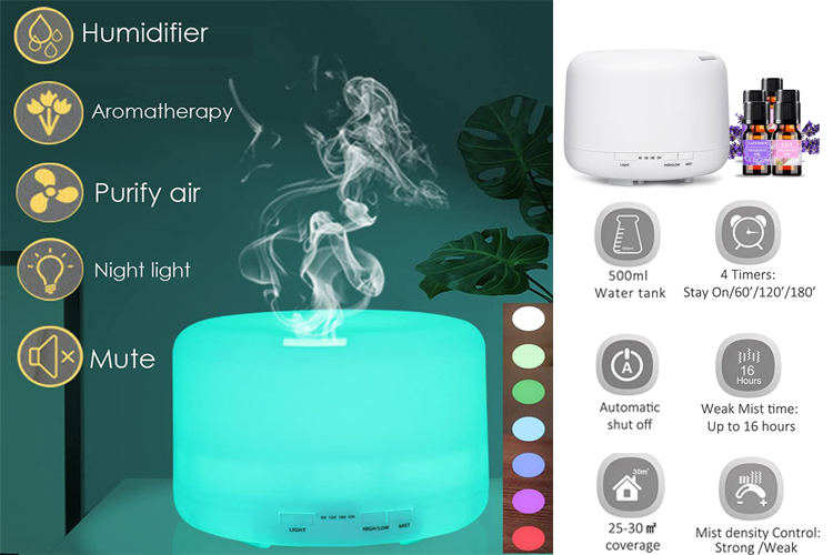 Cool Mist Humidifier Ароматичний дифузор з ефірними маслами