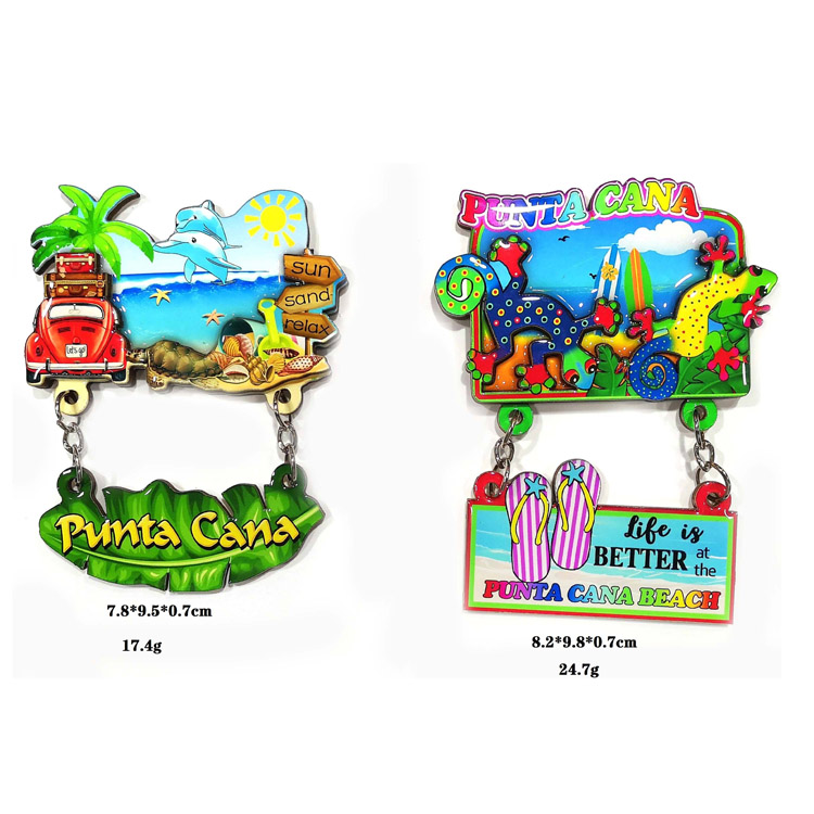 3D настроюваний середземноморський сувенірний магніт на холодильник