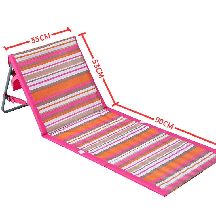 Легкий складаний стілець для пляжного відпочинку зі спинкою для риболовлі