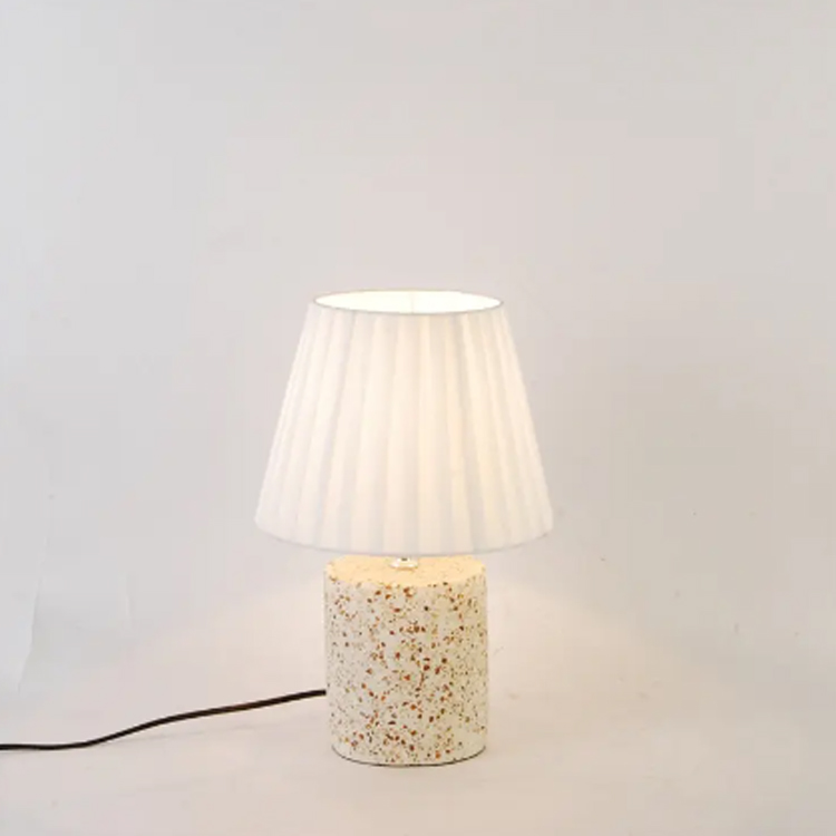 Настільна лампа Bedside Modern Decoration White Terrazzo Base