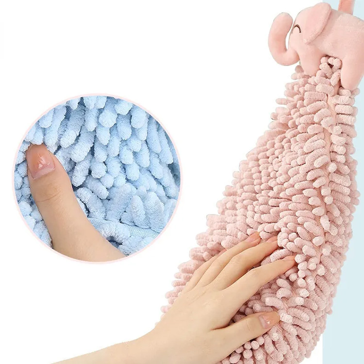 Мультфільм для ванної кухні ганчірки Chenille Pluffy Hand Puteel