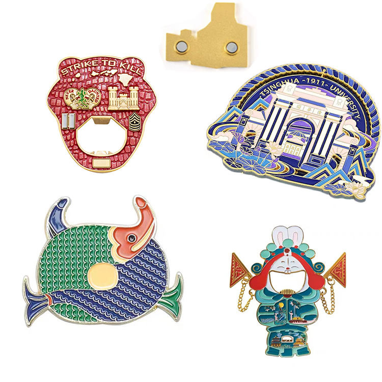 Блискучі металеві магніти на холодильник Рекламні магніти на холодильник