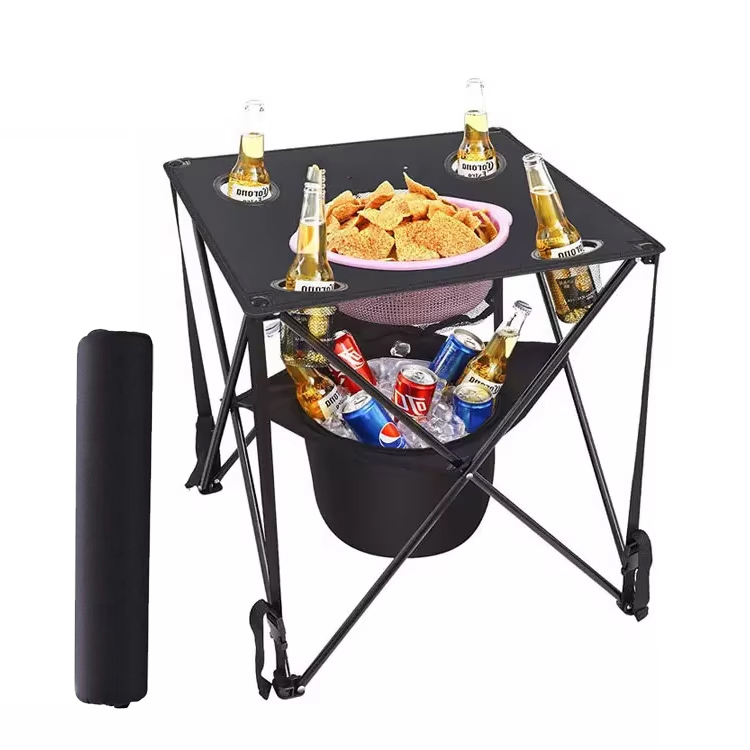 Сучасний портативний залізний складаний стіл для домашнього бару на відкритому повітрі