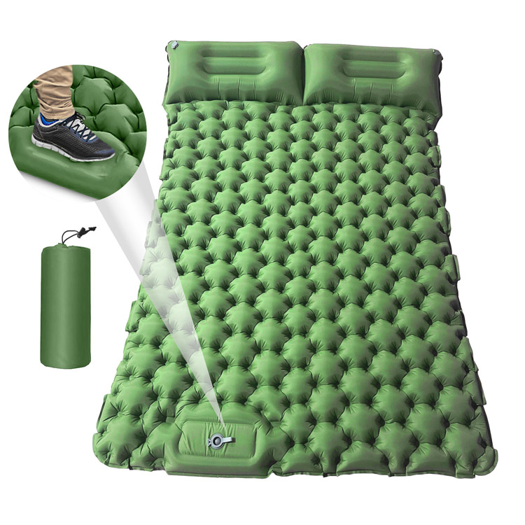 Портативний подвійний кемпінговий матрац товщиною 10 см на вулиці