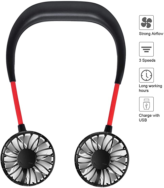 Акумуляторний міні-USB Porable Sports Hands Free Neckband вентилятор